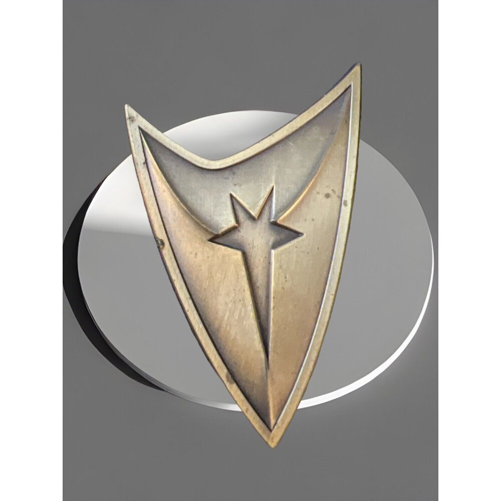Vintage Star Trek Insignia U.S.S. Enterprise Command Bronze Lapel Pin 2.5”